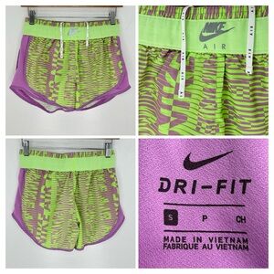 Nike Air Tempo Lime‎ Glow Running Shorts Size Small Gym Active Athleisure 26x3